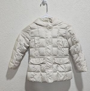 Gap Kids Cream Puffer Jacket Toddler XS 4 - 5